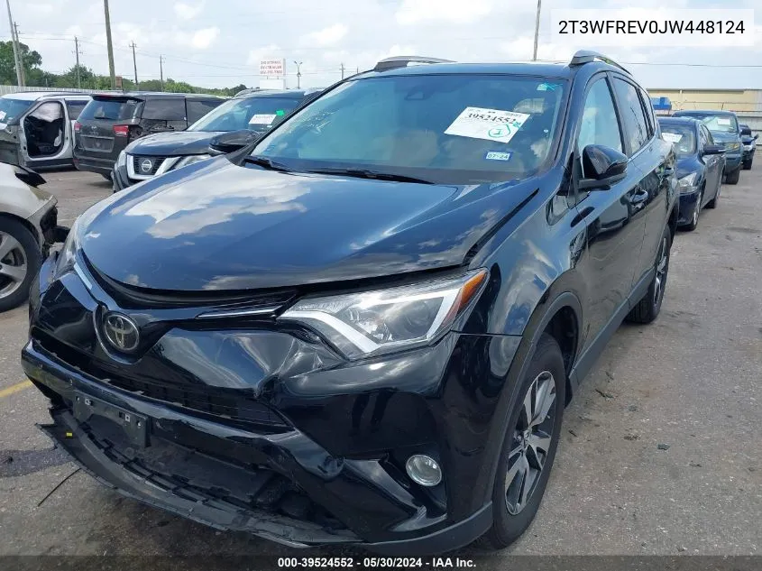 2018 Toyota Rav4 Xle VIN: 2T3WFREV0JW448124 Lot: 39524552