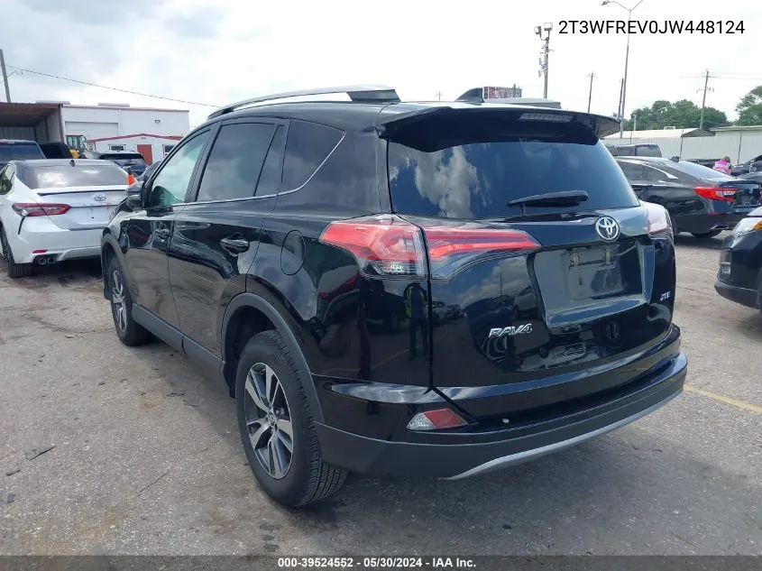 2018 Toyota Rav4 Xle VIN: 2T3WFREV0JW448124 Lot: 39524552