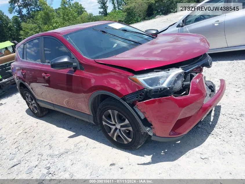 2018 Toyota Rav4 Le VIN: 2T3ZFREV0JW438545 Lot: 39815611