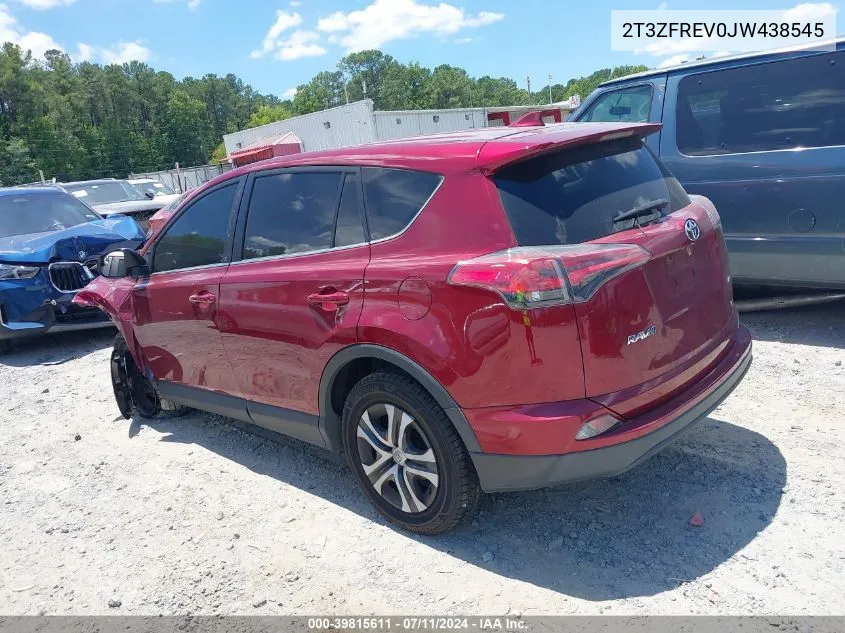 2018 Toyota Rav4 Le VIN: 2T3ZFREV0JW438545 Lot: 39815611