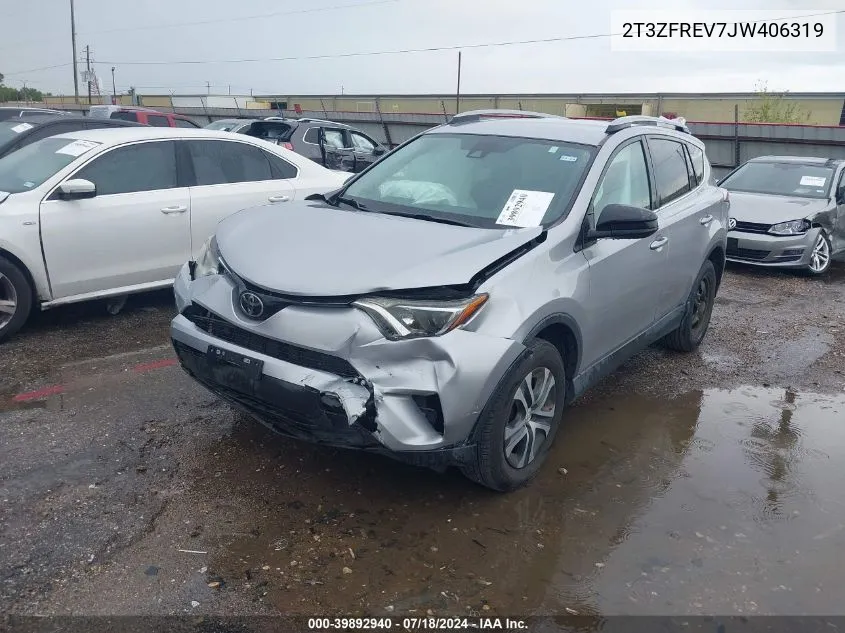 2018 Toyota Rav4 Le VIN: 2T3ZFREV7JW406319 Lot: 39892940