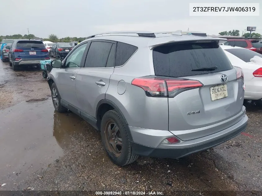 2018 Toyota Rav4 Le VIN: 2T3ZFREV7JW406319 Lot: 39892940