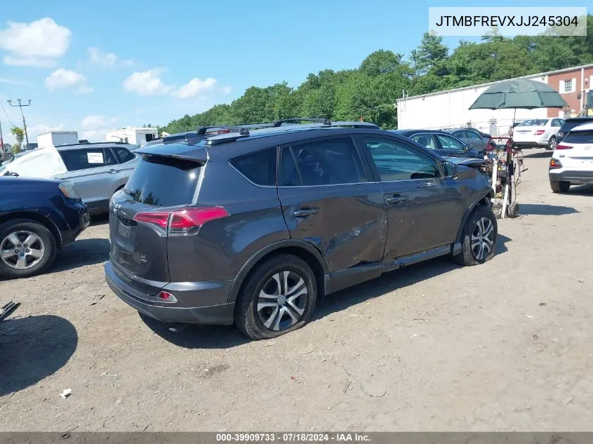 2018 Toyota Rav4 Le VIN: JTMBFREVXJJ245304 Lot: 39909733