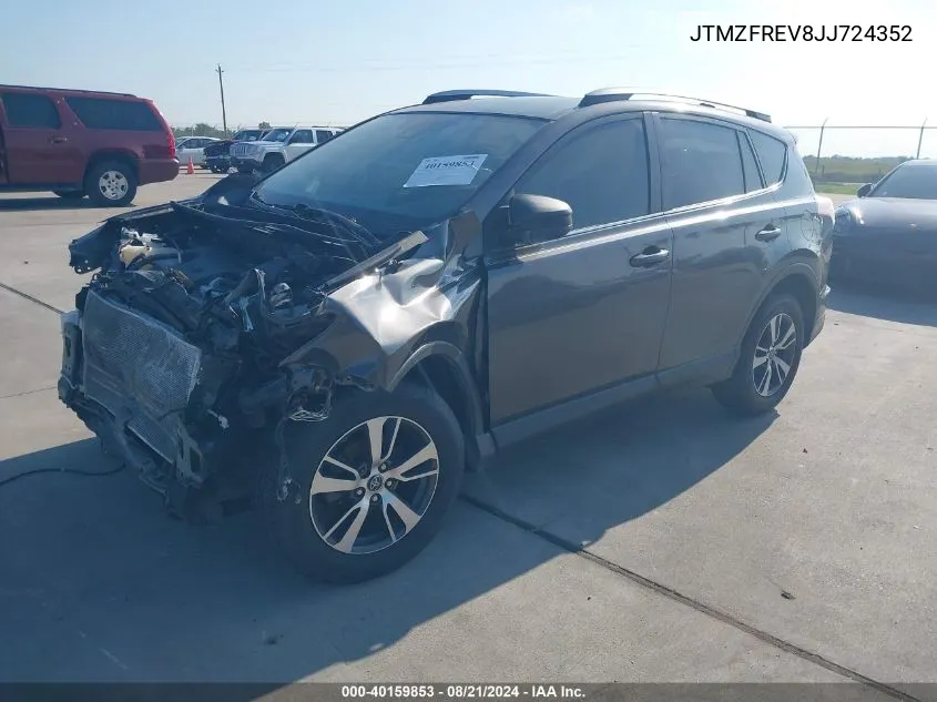 JTMZFREV8JJ724352 2018 Toyota Rav4 Le