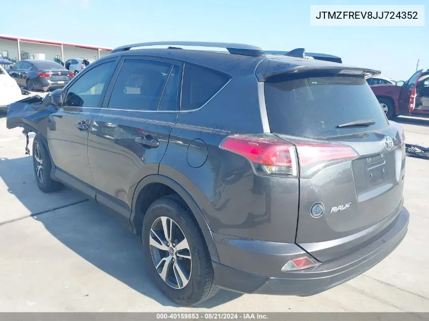 JTMZFREV8JJ724352 2018 Toyota Rav4 Le