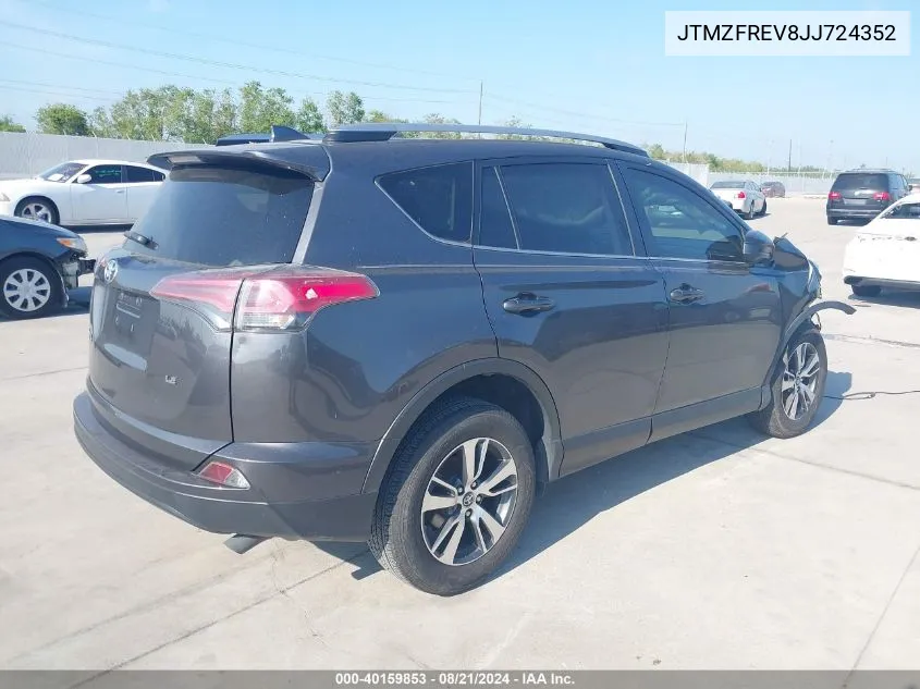 2018 Toyota Rav4 Le VIN: JTMZFREV8JJ724352 Lot: 40159853