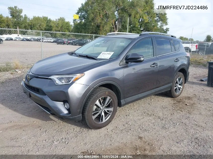 2018 Toyota Rav4 Adventure/Xle VIN: JTMRFREV7JD224486 Lot: 40412984