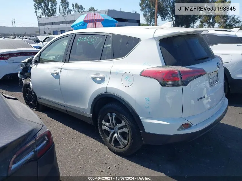 JTMZFREV6JJ193345 2018 Toyota Rav4 Le