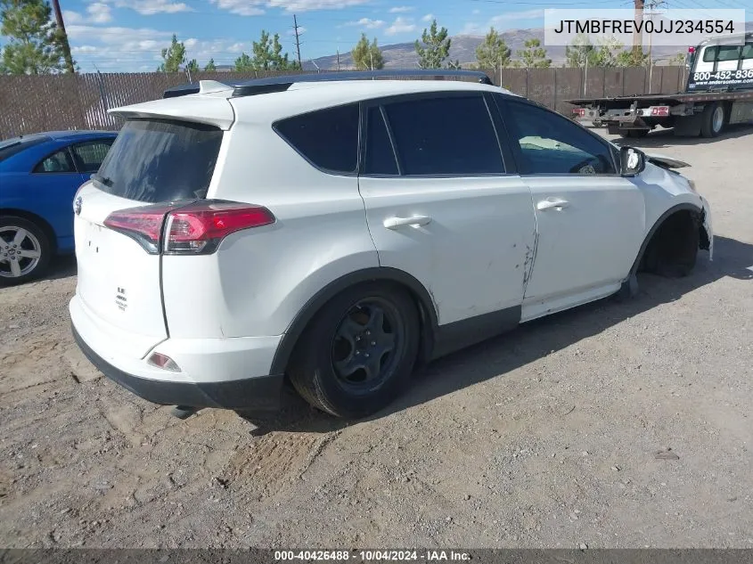 2018 Toyota Rav4 Le VIN: JTMBFREV0JJ234554 Lot: 40426488