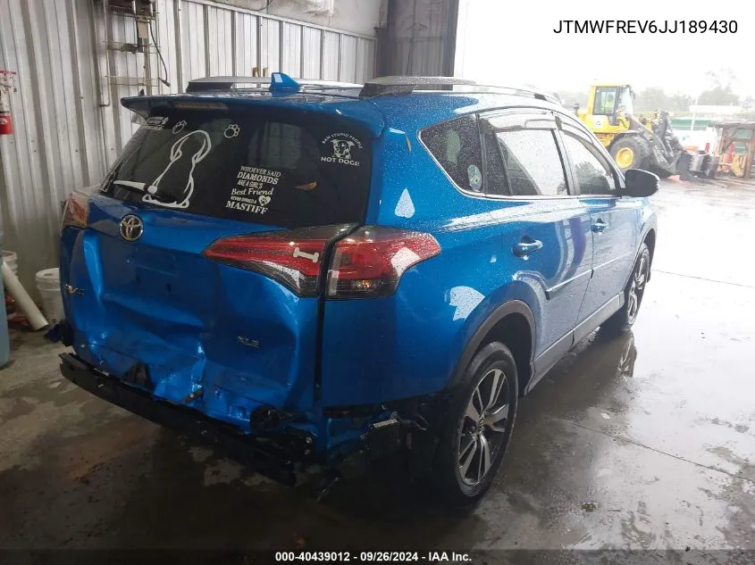 2018 Toyota Rav4 Xle VIN: JTMWFREV6JJ189430 Lot: 40439012