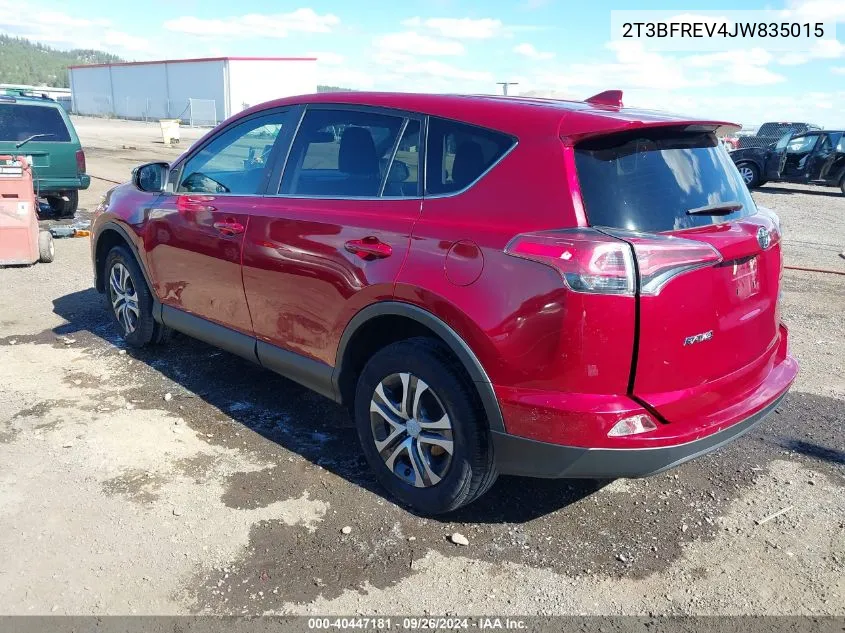 2T3BFREV4JW835015 2018 Toyota Rav4 Le