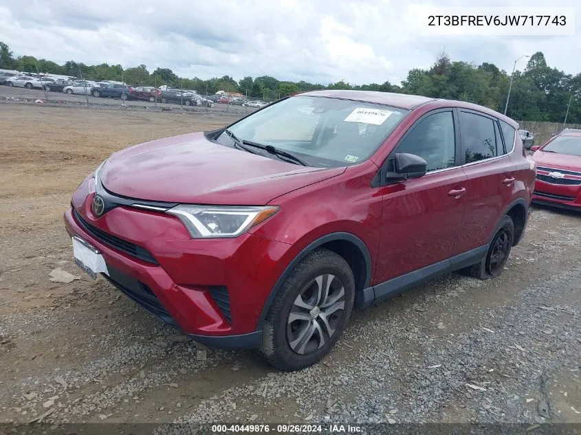 2T3BFREV6JW717743 2018 Toyota Rav4 Le