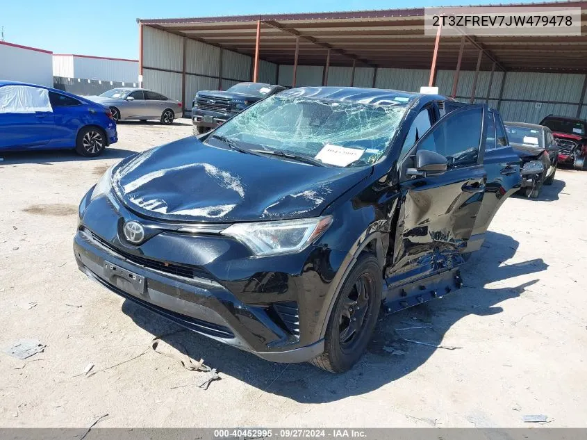 2018 Toyota Rav4 Le VIN: 2T3ZFREV7JW479478 Lot: 40452995