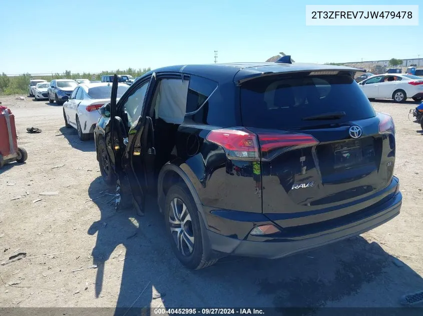 2018 Toyota Rav4 Le VIN: 2T3ZFREV7JW479478 Lot: 40452995