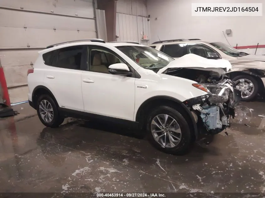 2018 Toyota Rav4 Hybrid Xle VIN: JTMRJREV2JD164504 Lot: 40453914