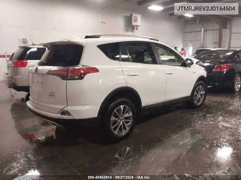 2018 Toyota Rav4 Hybrid Xle VIN: JTMRJREV2JD164504 Lot: 40453914