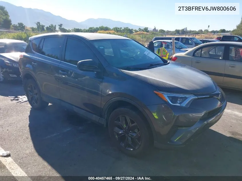 2T3BFREV6JW800606 2018 Toyota Rav4 Le