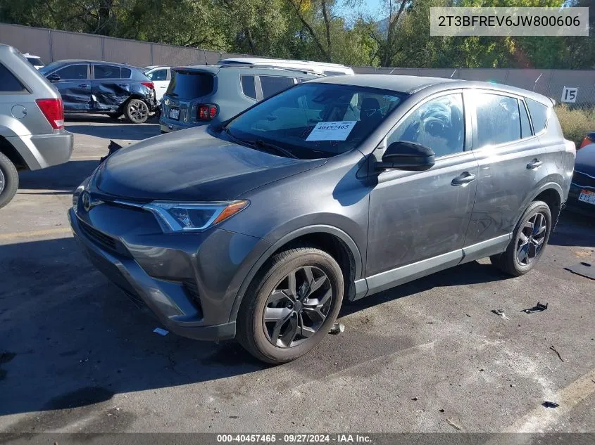 2T3BFREV6JW800606 2018 Toyota Rav4 Le