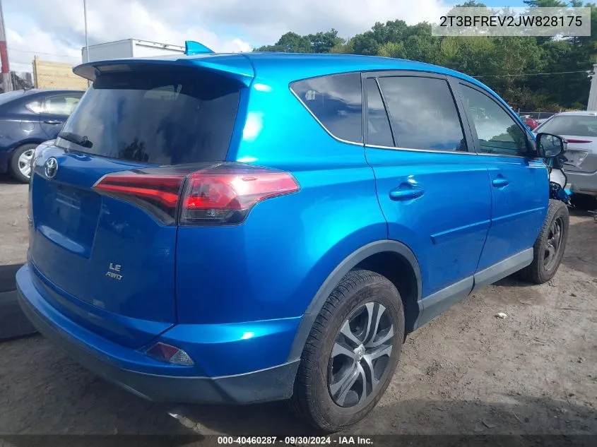 2T3BFREV2JW828175 2018 Toyota Rav4 Le