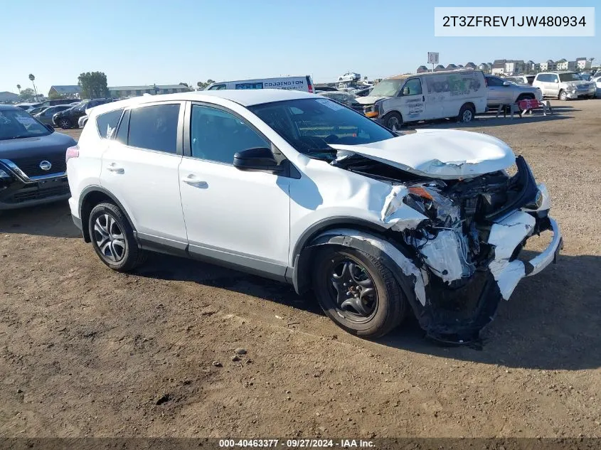 2018 Toyota Rav4 Le VIN: 2T3ZFREV1JW480934 Lot: 40463377