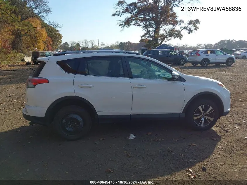 2018 Toyota Rav4 Adventure/Xle VIN: 2T3WFREV8JW458836 Lot: 40645475