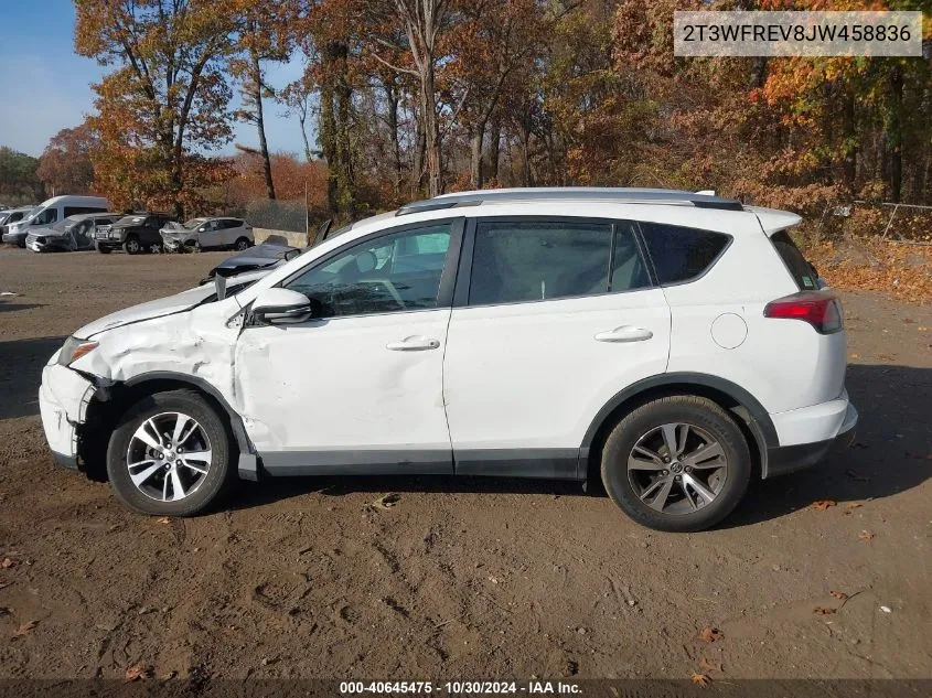 2018 Toyota Rav4 Adventure/Xle VIN: 2T3WFREV8JW458836 Lot: 40645475