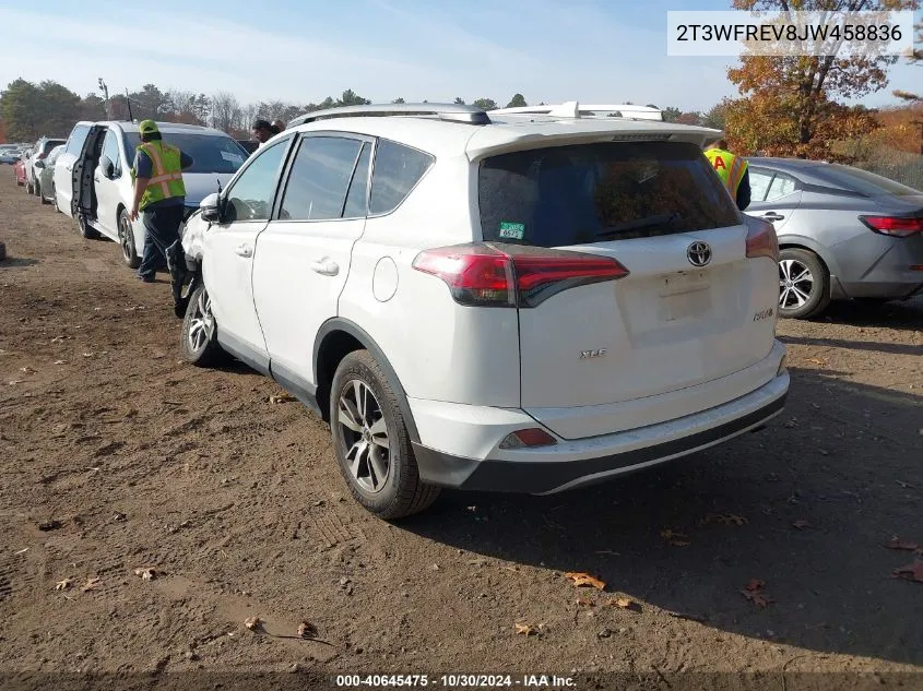 2018 Toyota Rav4 Adventure/Xle VIN: 2T3WFREV8JW458836 Lot: 40645475