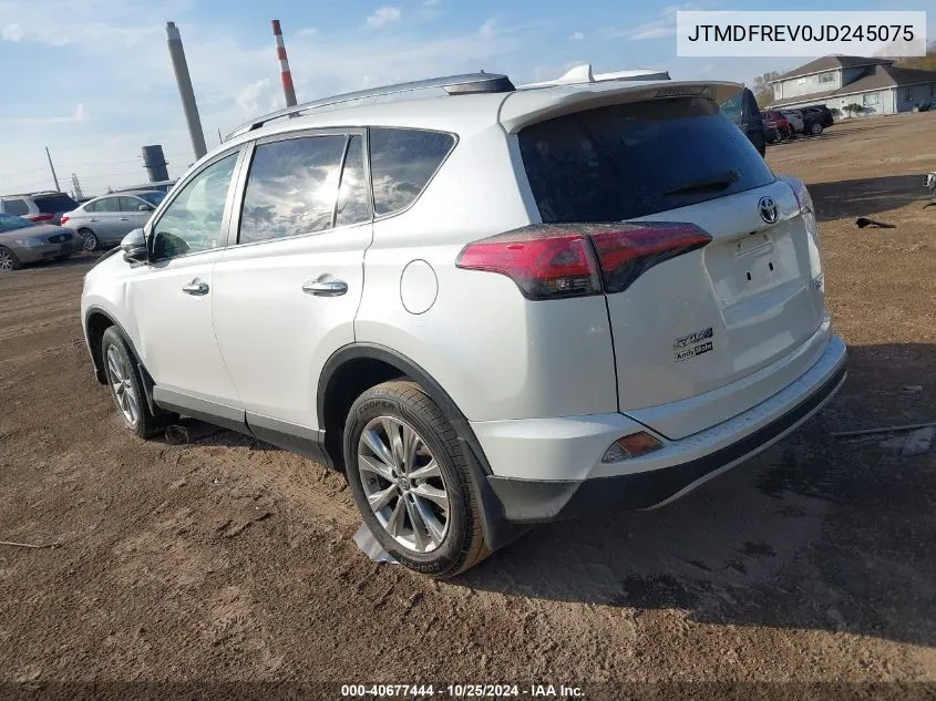 JTMDFREV0JD245075 2018 Toyota Rav4 Limited/Se/Platinum