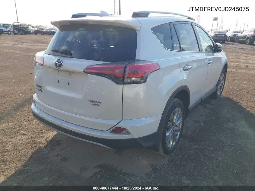 JTMDFREV0JD245075 2018 Toyota Rav4 Limited/Se/Platinum