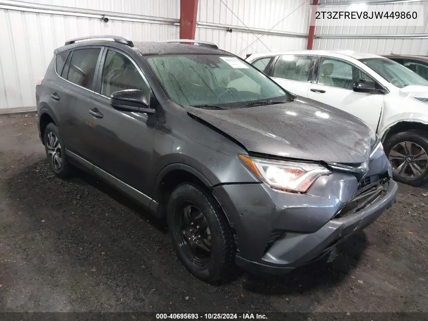 2018 Toyota Rav4 Le VIN: 2T3ZFREV8JW449860 Lot: 40695693