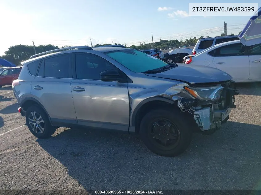 2018 Toyota Rav4 Le VIN: 2T3ZFREV6JW483599 Lot: 40695965