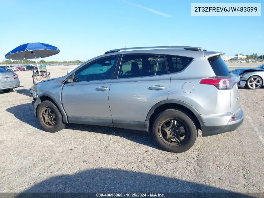 2018 Toyota Rav4 Le VIN: 2T3ZFREV6JW483599 Lot: 40695965