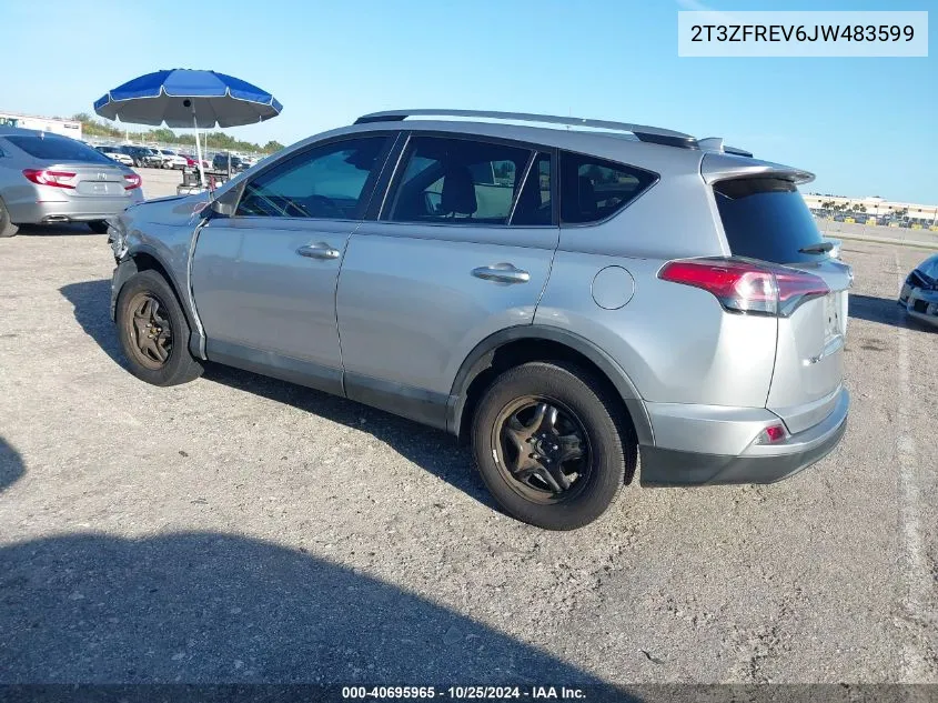 2018 Toyota Rav4 Le VIN: 2T3ZFREV6JW483599 Lot: 40695965