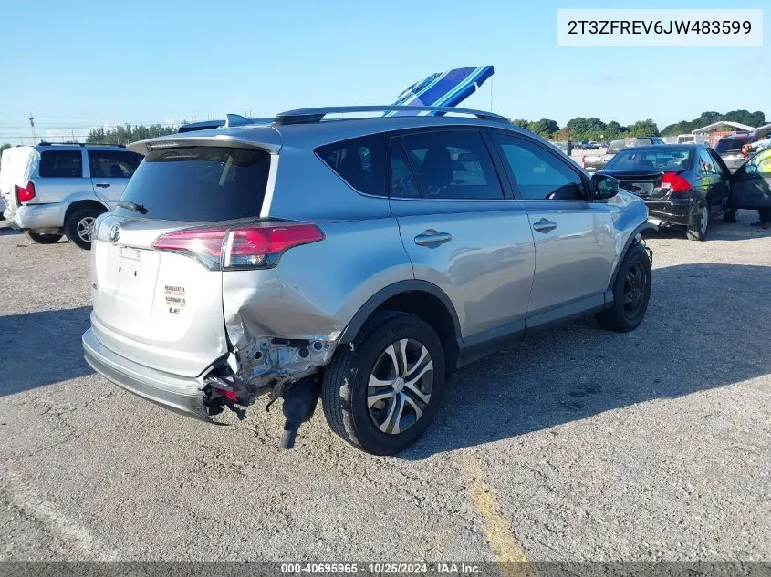 2018 Toyota Rav4 Le VIN: 2T3ZFREV6JW483599 Lot: 40695965