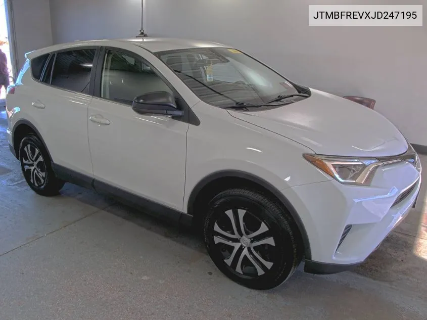 2018 Toyota Rav4 Le VIN: JTMBFREVXJD247195 Lot: 40704619