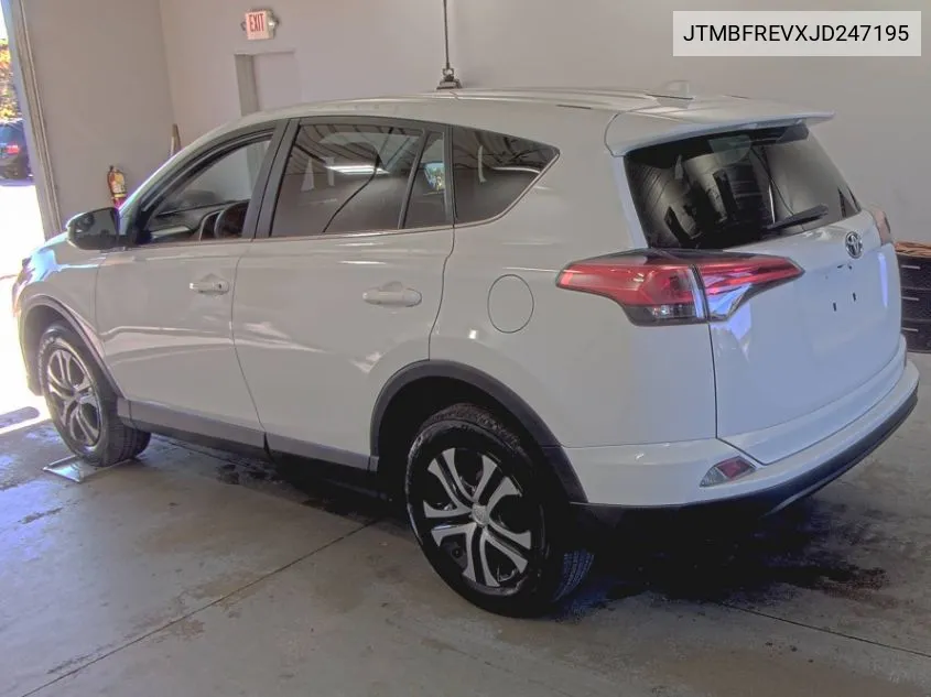 2018 Toyota Rav4 Le VIN: JTMBFREVXJD247195 Lot: 40704619