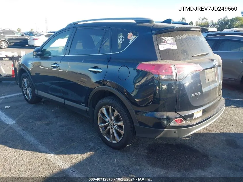 JTMDJREV7JD249560 2018 Toyota Rav4 Hybrid Limited