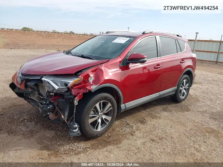 2018 Toyota Rav4 Adventure/Xle VIN: 2T3WFREV1JW494254 Lot: 40713833