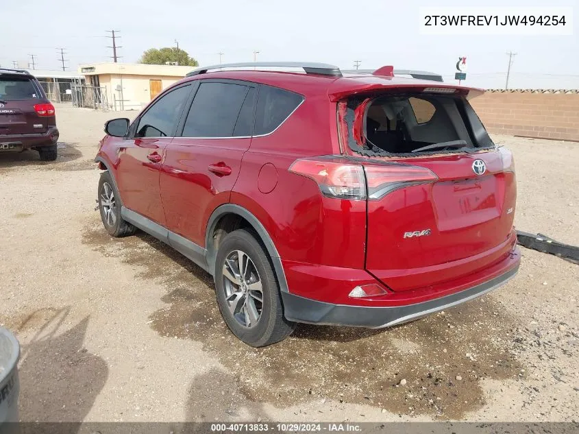 2T3WFREV1JW494254 2018 Toyota Rav4 Adventure/Xle