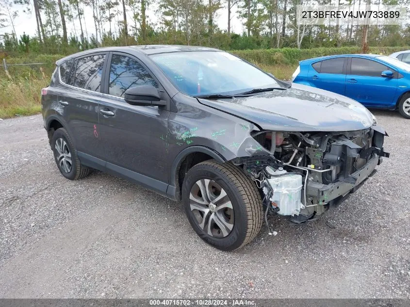 2T3BFREV4JW733889 2018 Toyota Rav4 Le