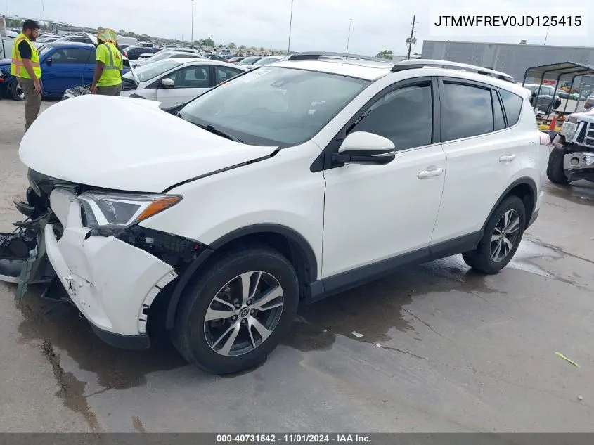 2018 Toyota Rav4 Adventure/Xle VIN: JTMWFREV0JD125415 Lot: 40731542