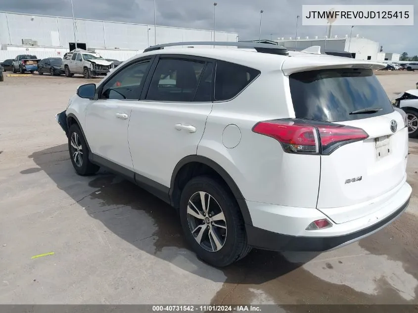 2018 Toyota Rav4 Adventure/Xle VIN: JTMWFREV0JD125415 Lot: 40731542