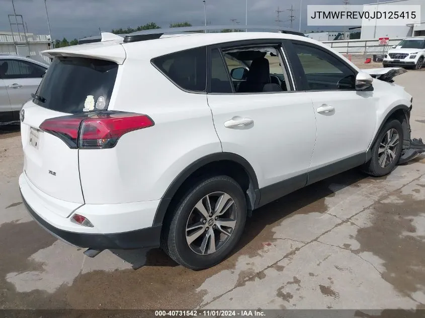 2018 Toyota Rav4 Adventure/Xle VIN: JTMWFREV0JD125415 Lot: 40731542