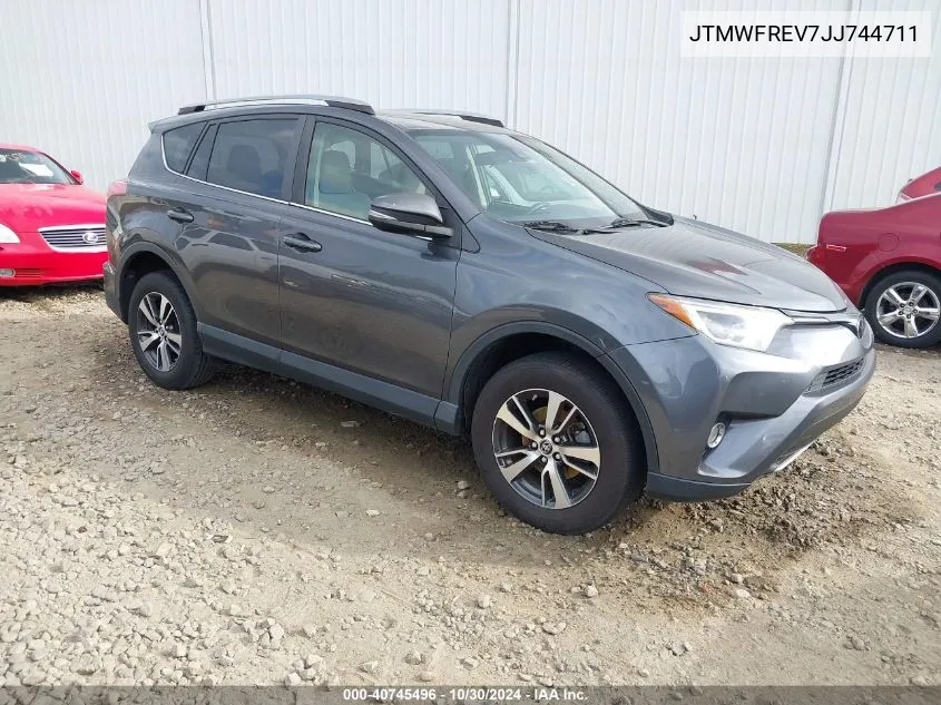 2018 Toyota Rav4 Adventure/Xle VIN: JTMWFREV7JJ744711 Lot: 40745496