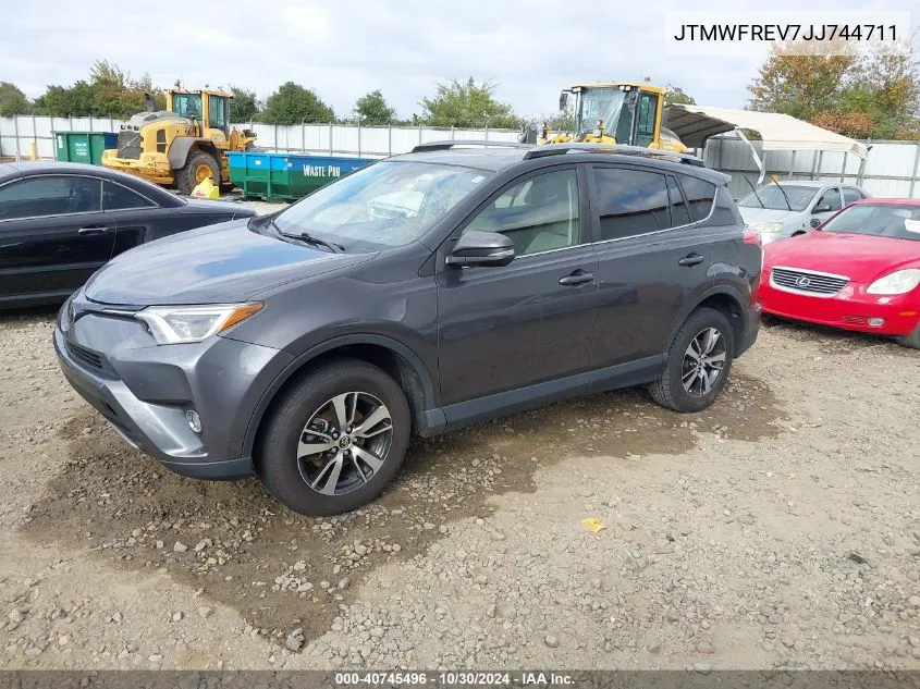 2018 Toyota Rav4 Adventure/Xle VIN: JTMWFREV7JJ744711 Lot: 40745496