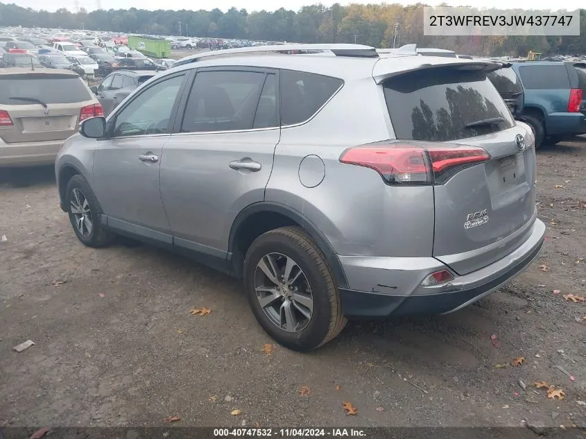 2018 Toyota Rav4 Adventure/Xle VIN: 2T3WFREV3JW437747 Lot: 40747532