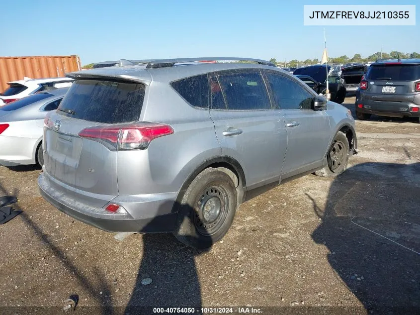 2018 Toyota Rav4 Le VIN: JTMZFREV8JJ210355 Lot: 40754050