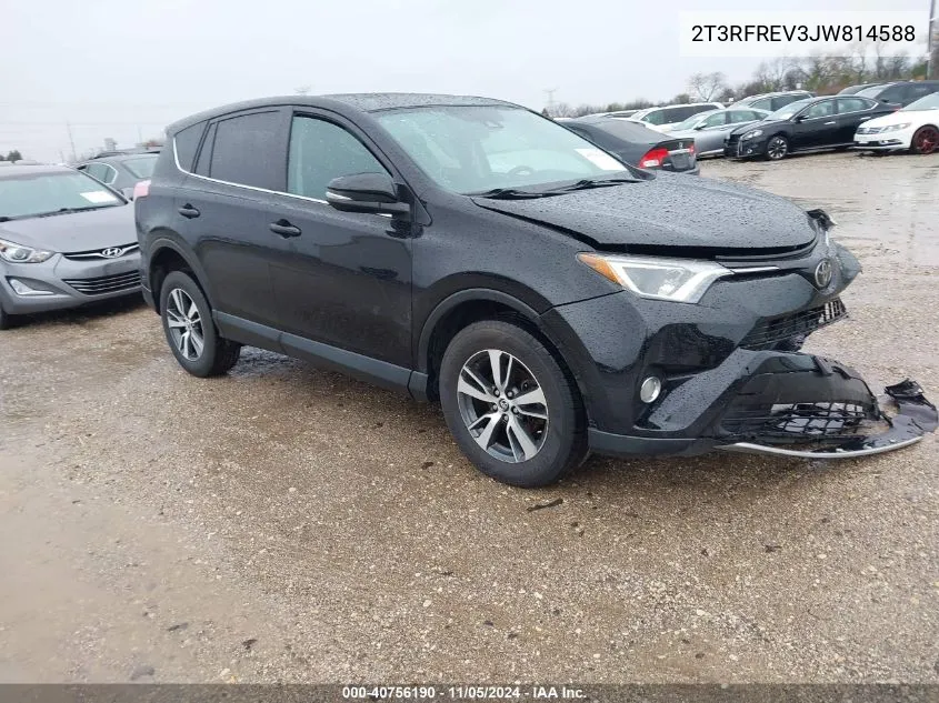 2018 Toyota Rav4 Xle VIN: 2T3RFREV3JW814588 Lot: 40756190