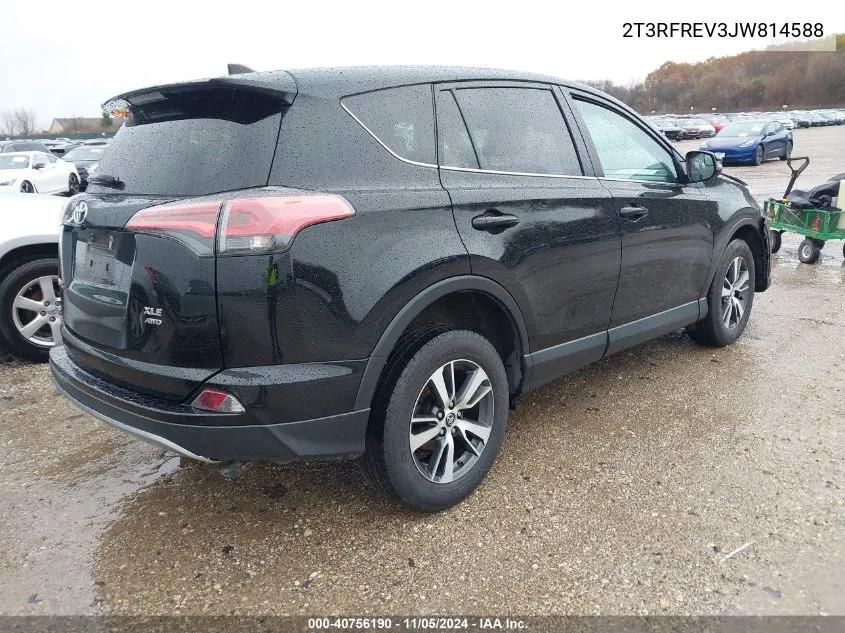 2018 Toyota Rav4 Xle VIN: 2T3RFREV3JW814588 Lot: 40756190