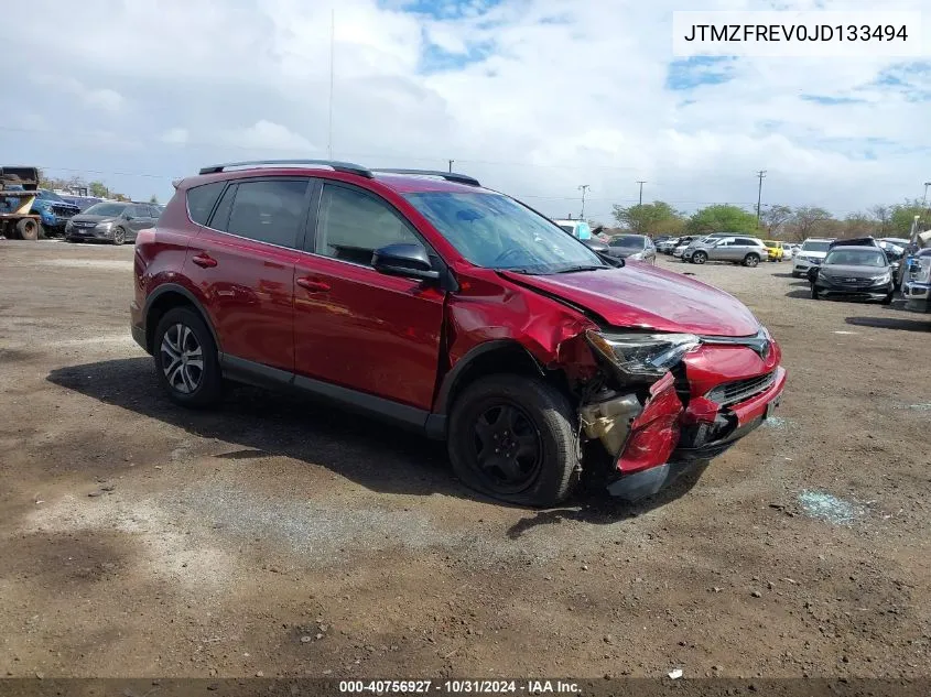 2018 Toyota Rav4 Le VIN: JTMZFREV0JD133494 Lot: 40756927